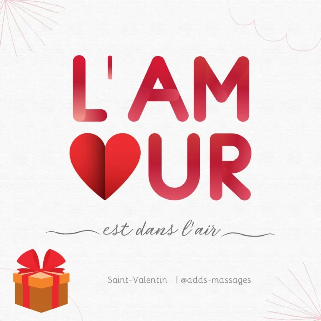 Savourons l’amour avec notre Bon Cadeau Soin Bien-Être au choix pour la Saint-Valentin! ❤️🌈

☀️ Offrez à votre bien-aimé(e) une évasion sensorielle et partagez une expérience tendre. 

💖✨ Réservez votre moment de douceur dès maintenant: https://adds-massages.sumupstore.com

#amour #saintvalentinmagique 
 #saintvalentin #bienetre #cadeauspecial #massages #accessbars #reiki #massagedescinqcontinents #federationm5c #vitrolles #marignane #marseille #aixenprovence #paca #boncadeau